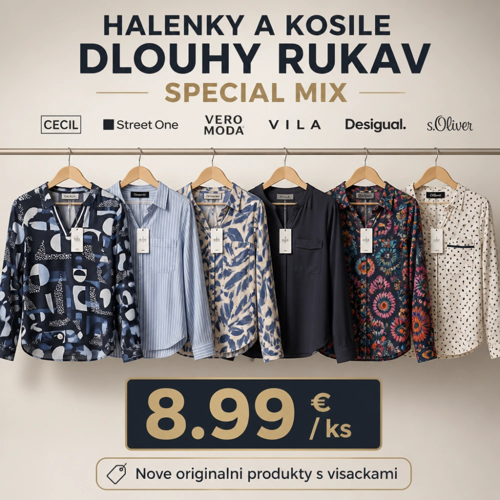 DÁMSKÉ HALENKY mix (dlouhý rukáv)