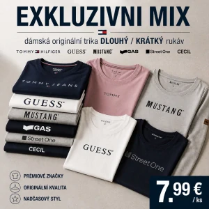 DÁMSKÁ TRIKA premium MIX (dlouhý / krátký rukáv)